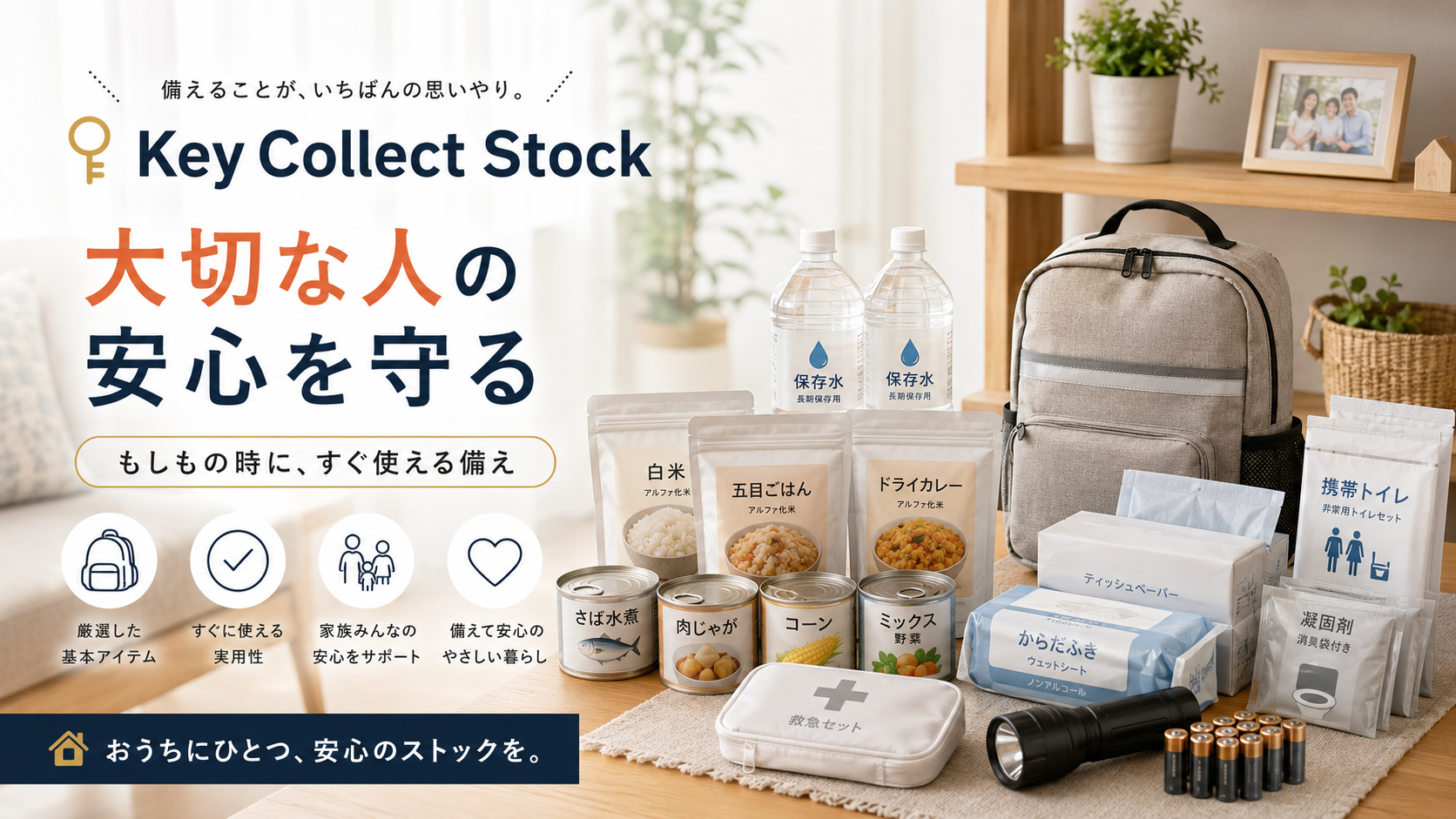 Key Collect Stock — 大切な人の安心を守る